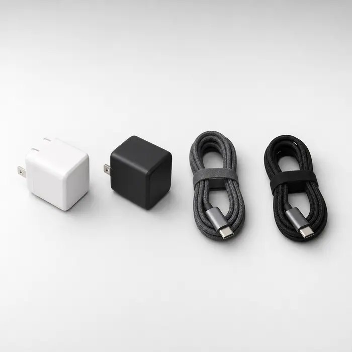 Wall chargers with coiled cables